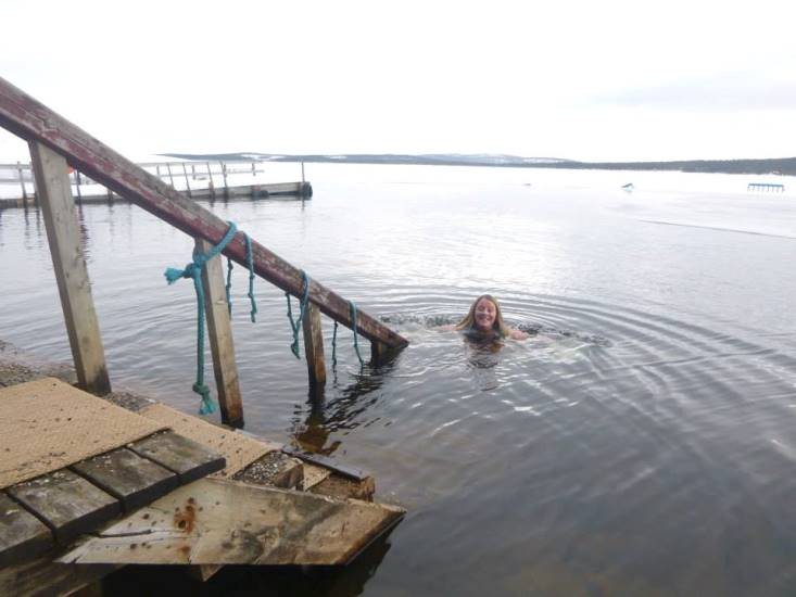 ice swimming