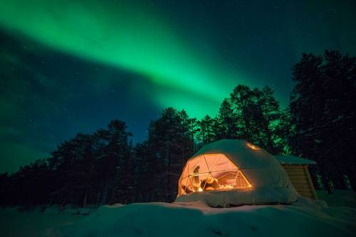 Glass igloo