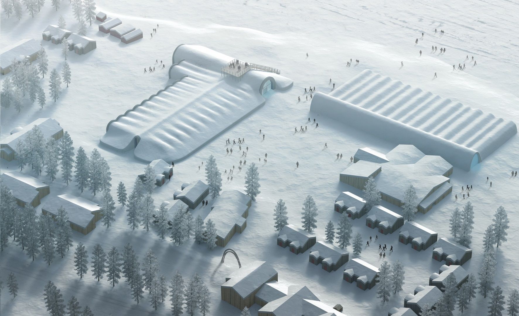 ICEHOTEL 365 Winter. Illustration by PinPin Studio22