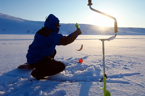 ice fishing