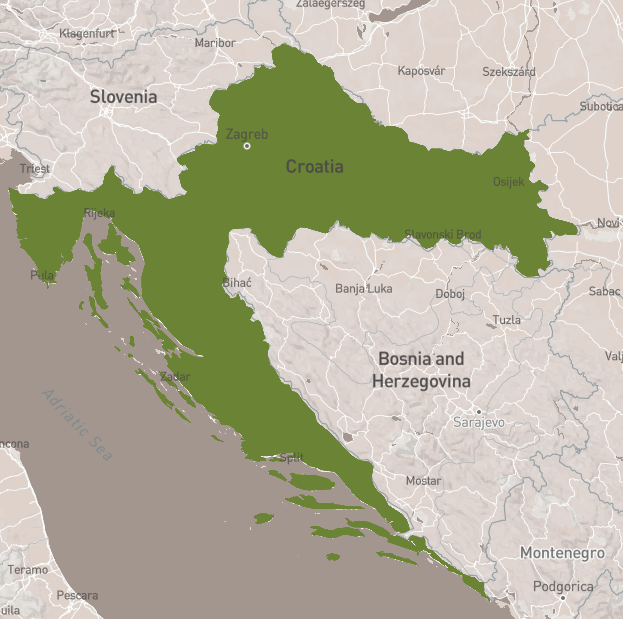 Croatia map